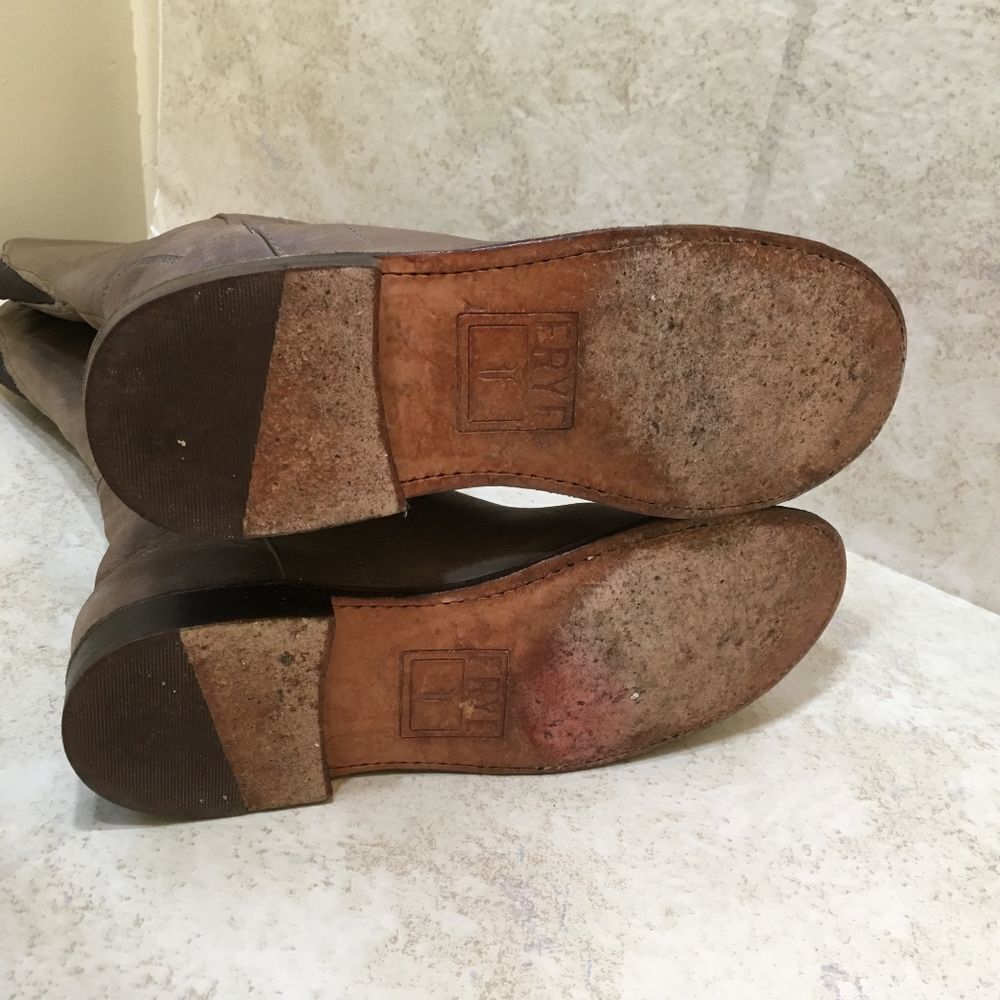 FRYE LEATHER PAIGE TALL RIDING BOOTS - Picture 11 of 14